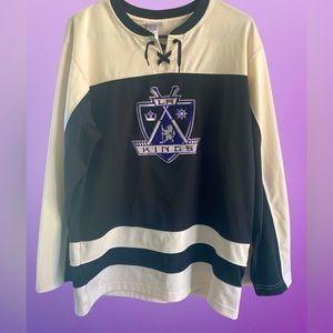 Rare Vintage Mighty Mac Sports NHL Los Angeles Kings Hockey Jersey Shirt XL